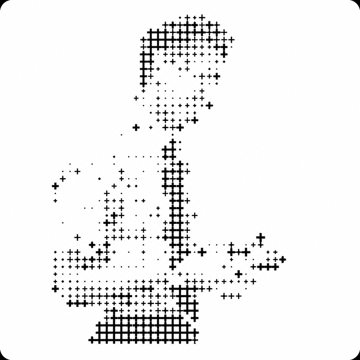 Fintrex early access member portrait, halftone style