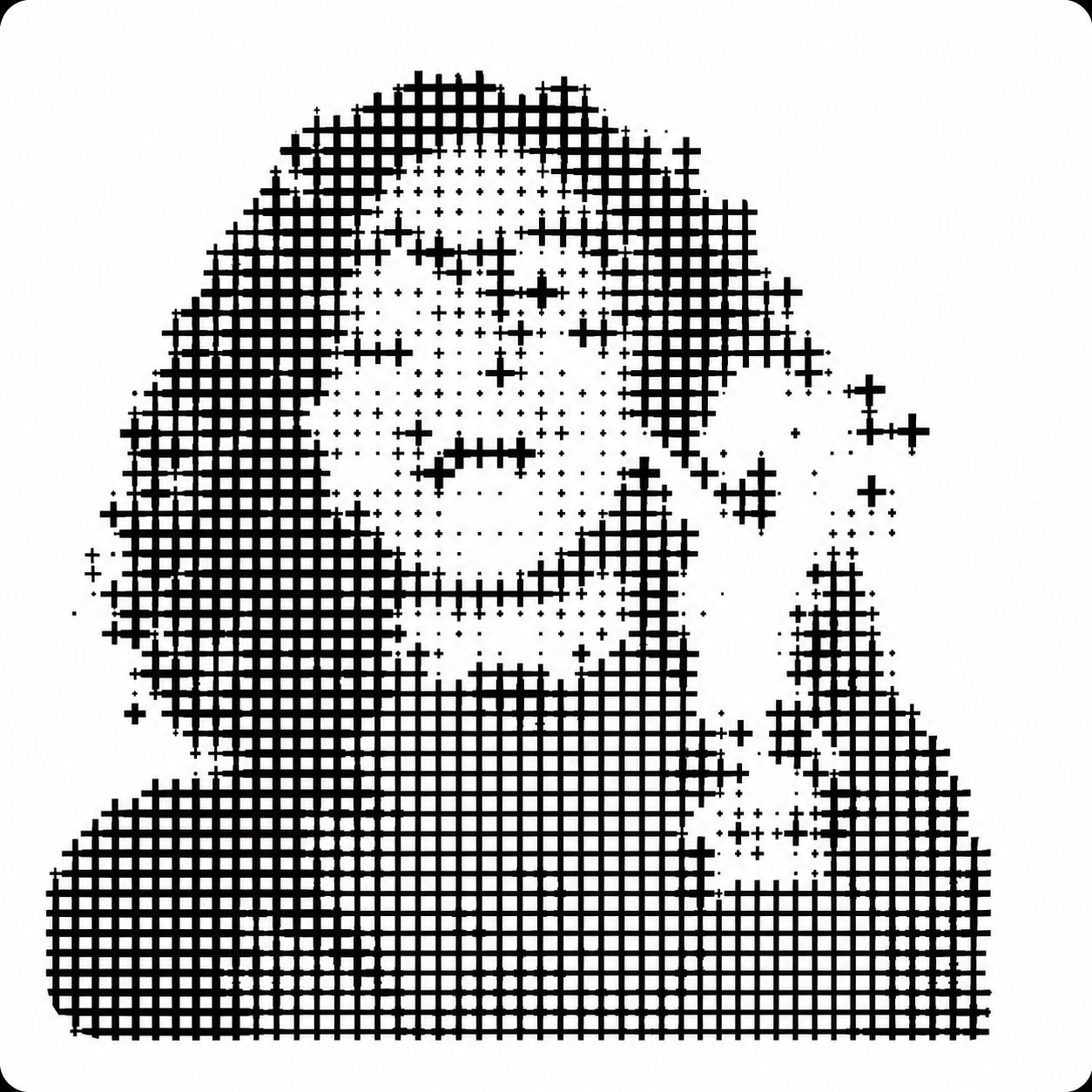 Fintrex early access member portrait, halftone style