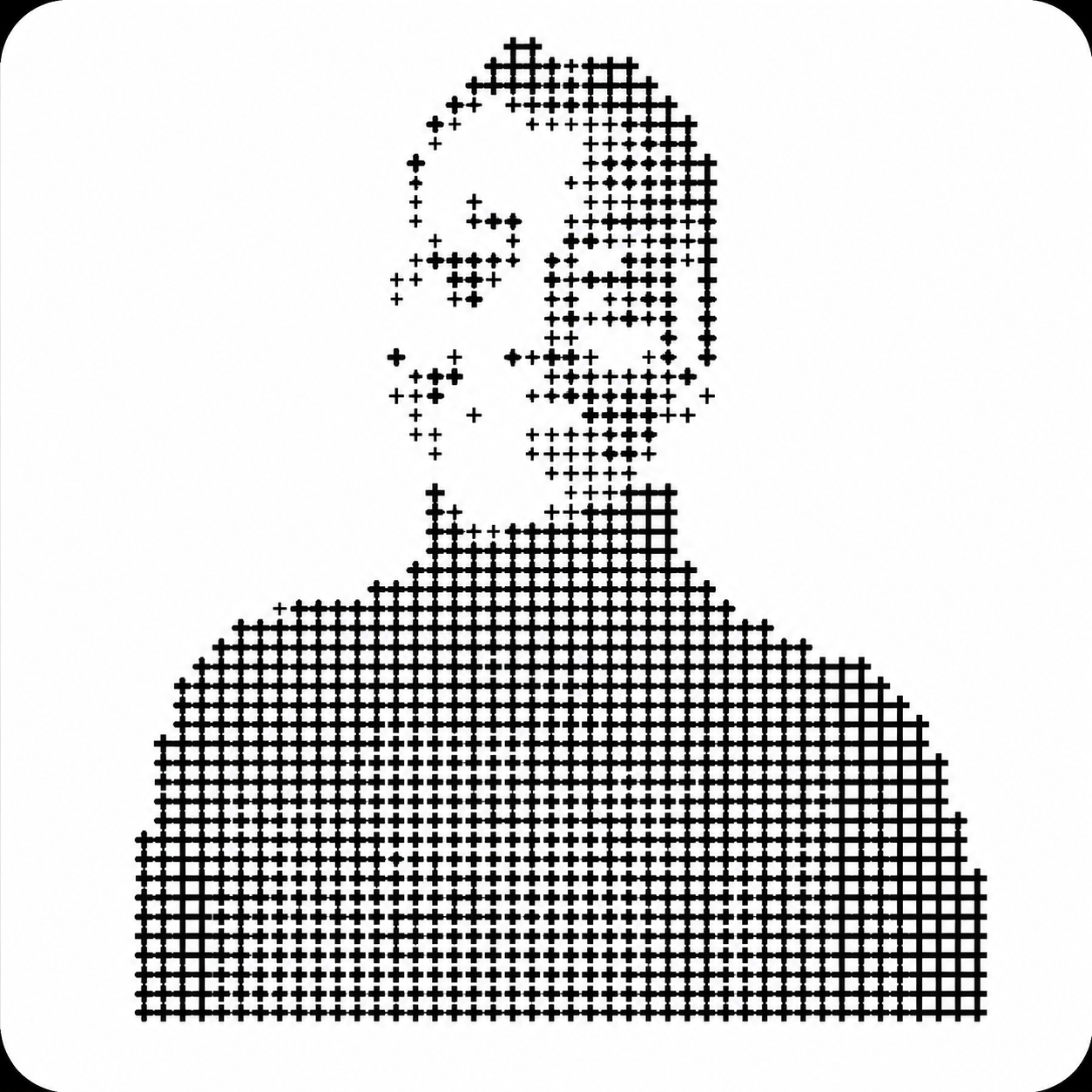 Fintrex founding member portrait, halftone style